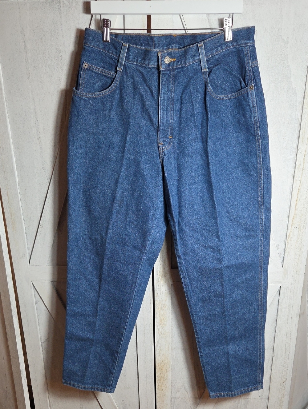 Gitano Vintage 80s 100% Cotton Straight Leg Jeans Size 16 Short